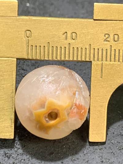 精美冰飘亚光满冰飘糖心战国红玛瑙巧雕喜上眉梢随形珠一个， 精美冰飘亚光满冰飘糖心战国红玛瑙巧雕喜上眉梢随形珠一个，