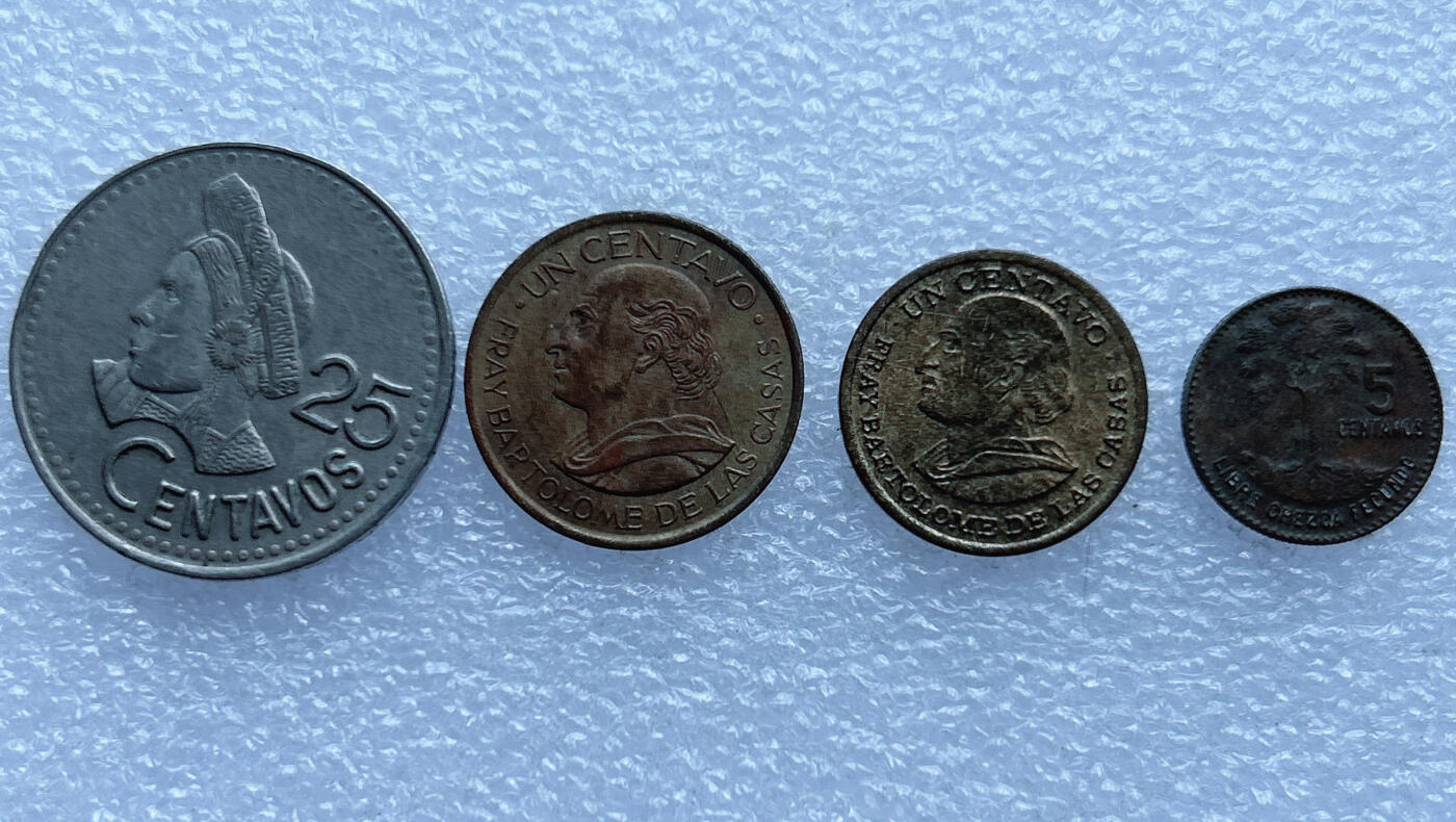 第一海外回流一元起拍收藏 散币专场 第101期 危地马拉硬币4枚