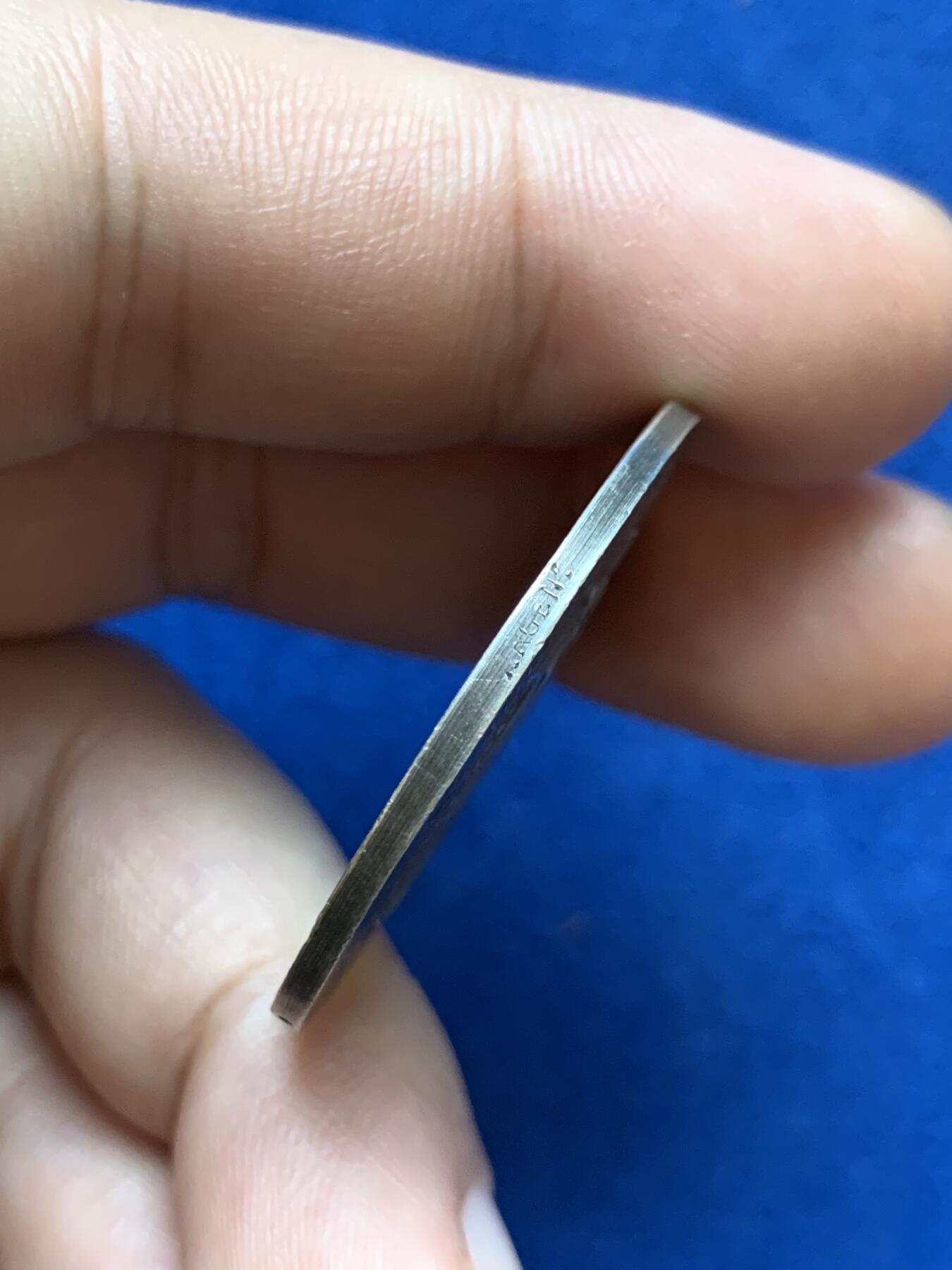 《竞宝斋》第286场-周六， 周日，周一 3场连拍 （全场包邮） 法国1881蒙彼利埃L'ECLAIN报社成立圆型银代币 带边铭 34mm 18.3g