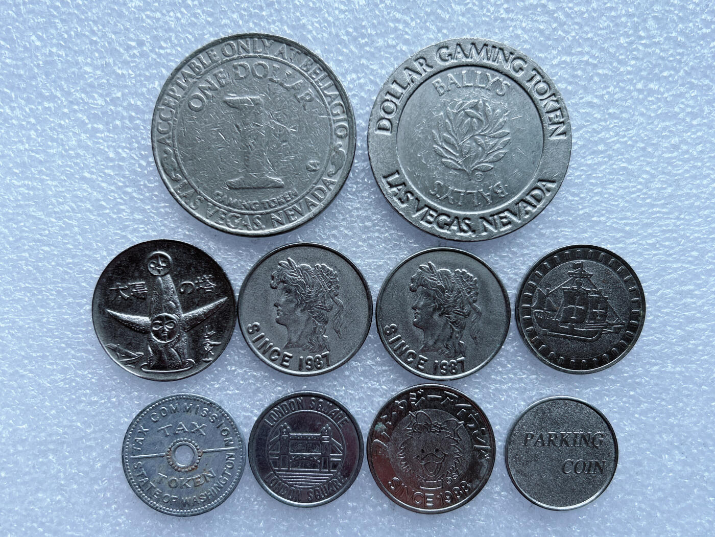 第一海外回流一元起拍收藏 散币专场 第101期 代币一组10枚