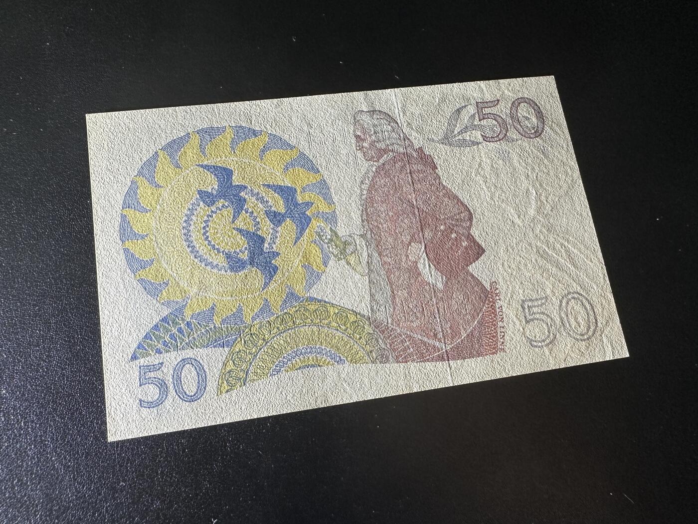 《外钞收藏家》第三百八十八期 1986年瑞典50克朗 全新