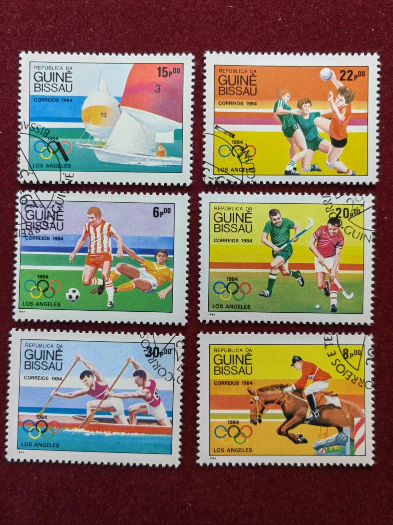 联合阁邮币社™ ——“多国邮票专场”0佣金 几内亚比绍 1984年洛杉矶奥运会 不全套