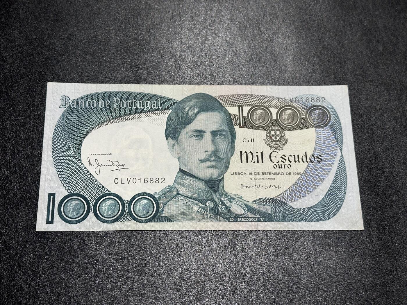 《外钞收藏家》第三百八十八期 1980年葡萄牙1000 非全新