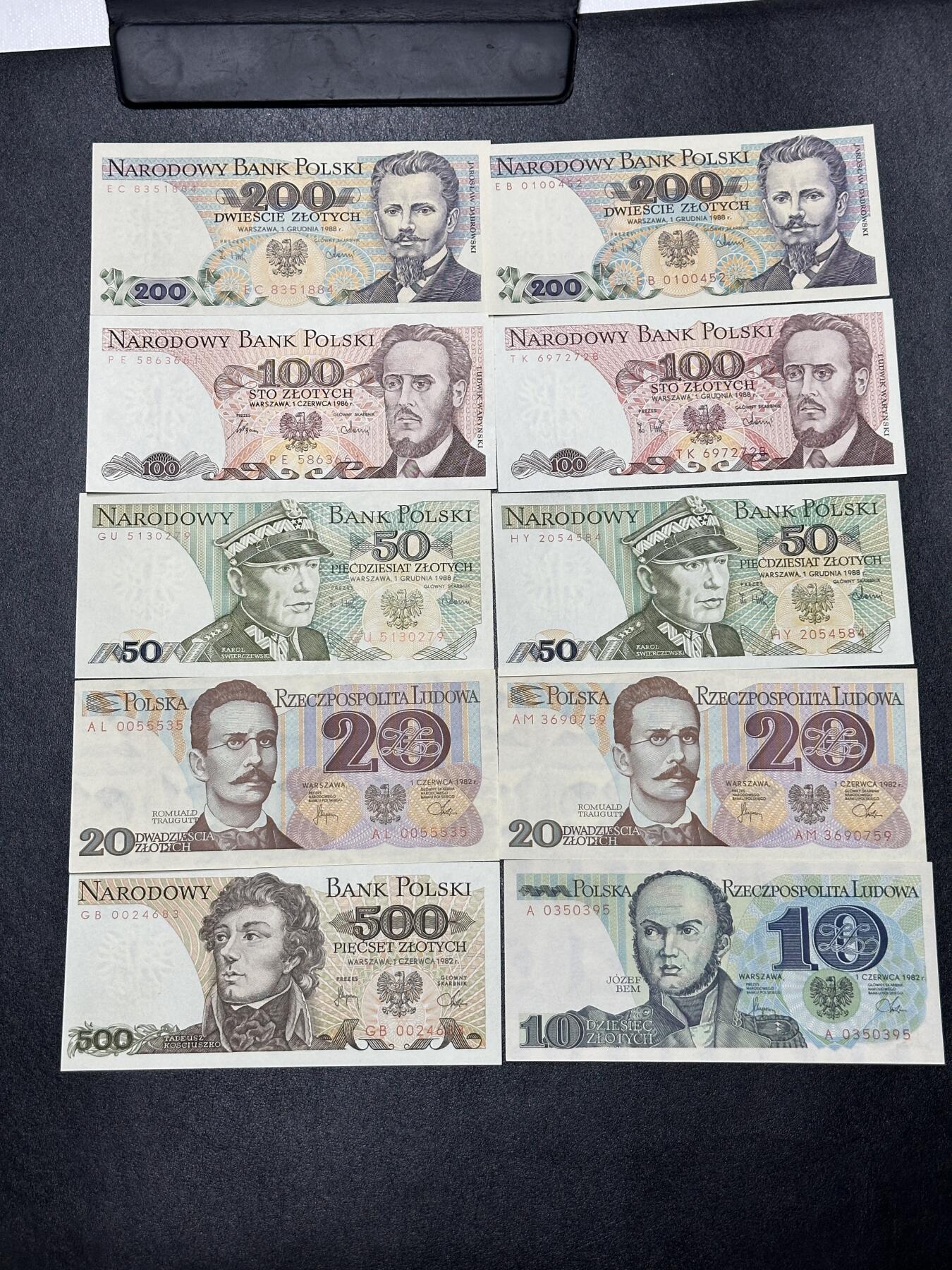 《外钞收藏家》第三百八十九期 波兰10张小面额一起 全新UNC