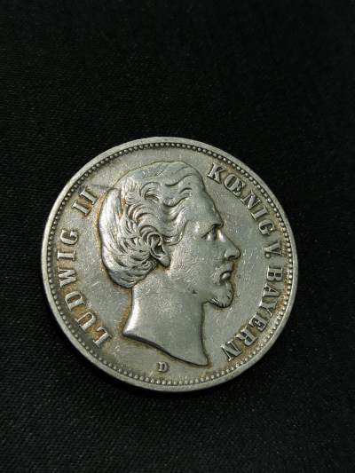 臻藏泉阁国内外钱币 - 德国巴伐利亚路德维希二世5马克银币