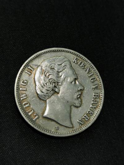 臻藏泉阁国内外钱币 - 德国巴伐利亚路德维希二世5马克银币