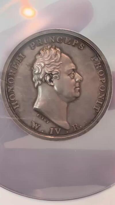 NGC-MS62 1830英国威廉四世大银章 冠军大规格