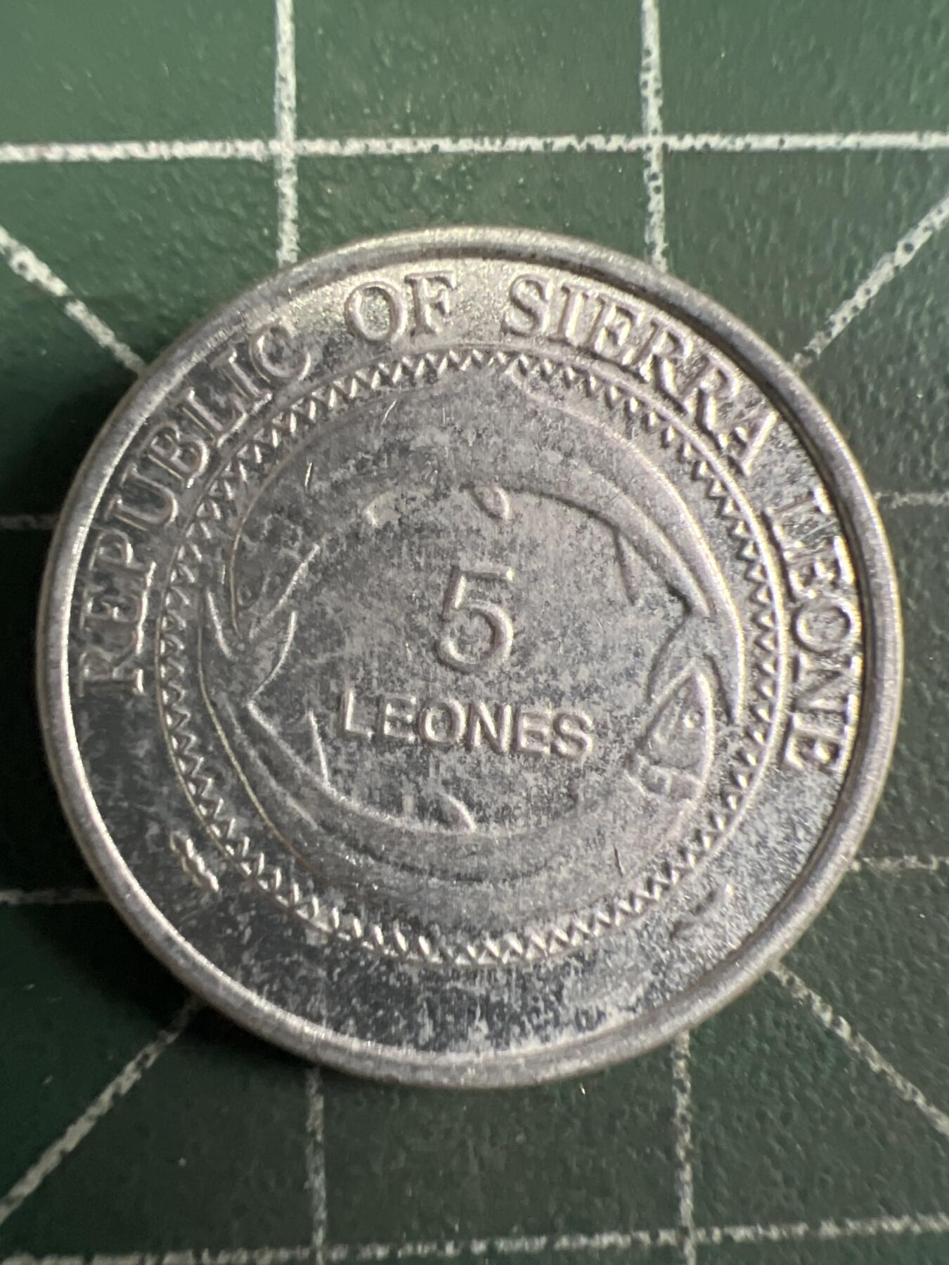 第649期 硬币专场 （无押金，捡漏，全场50包邮，偏远地区除外，接收代拍业务，本店十天发一次货） 塞拉利昂5利昂