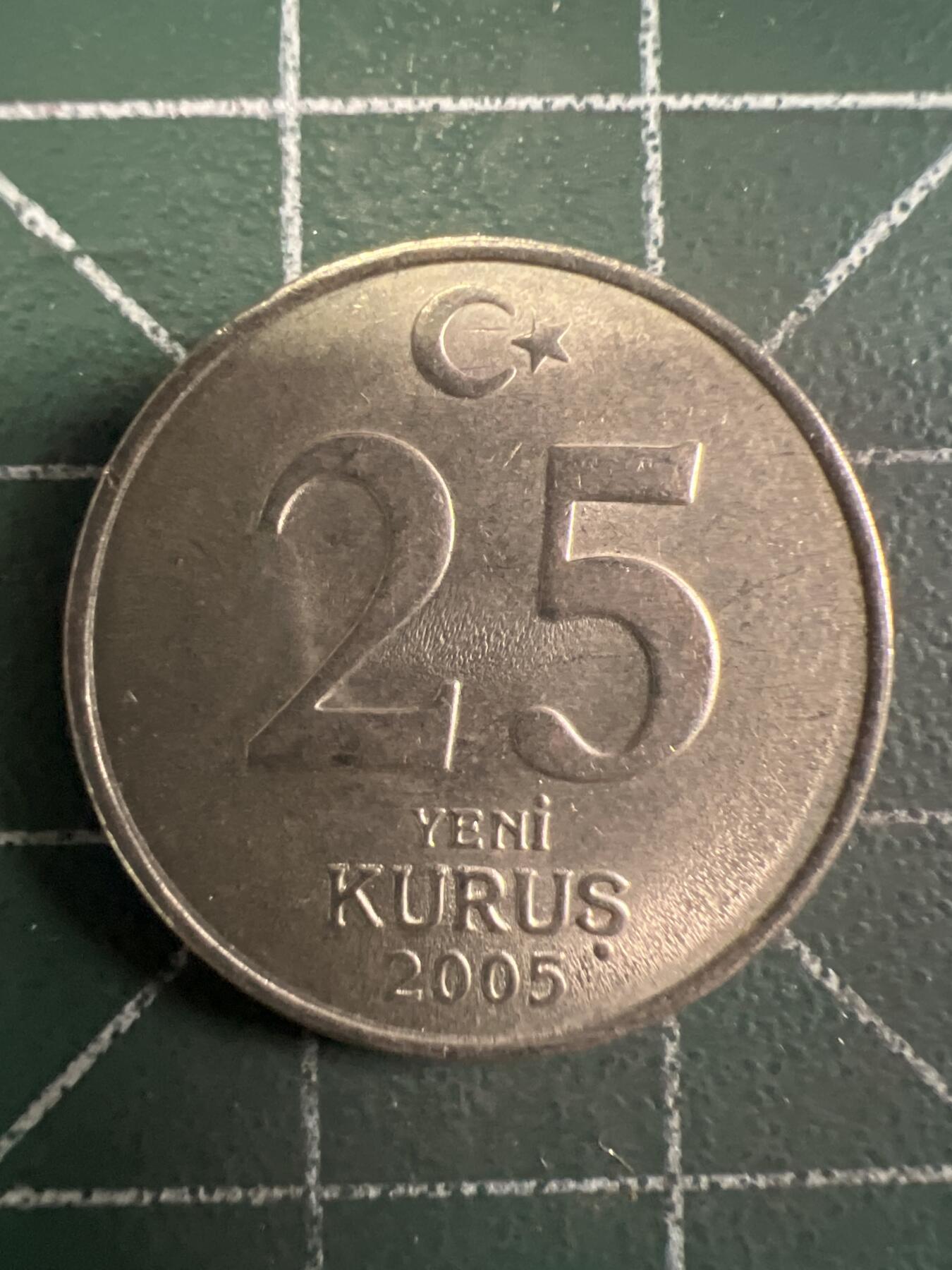 第649期 硬币专场 （无押金，捡漏，全场50包邮，偏远地区除外，接收代拍业务，本店十天发一次货） 土耳其25库鲁