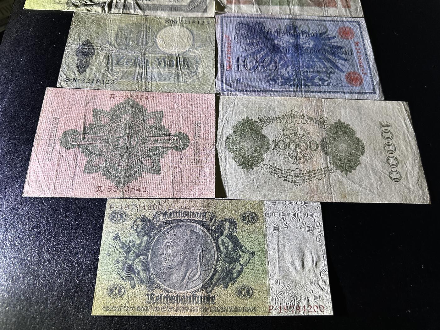 《外钞收藏家》第三百八十八期 德国老版 7张一起 非全新 品相如图