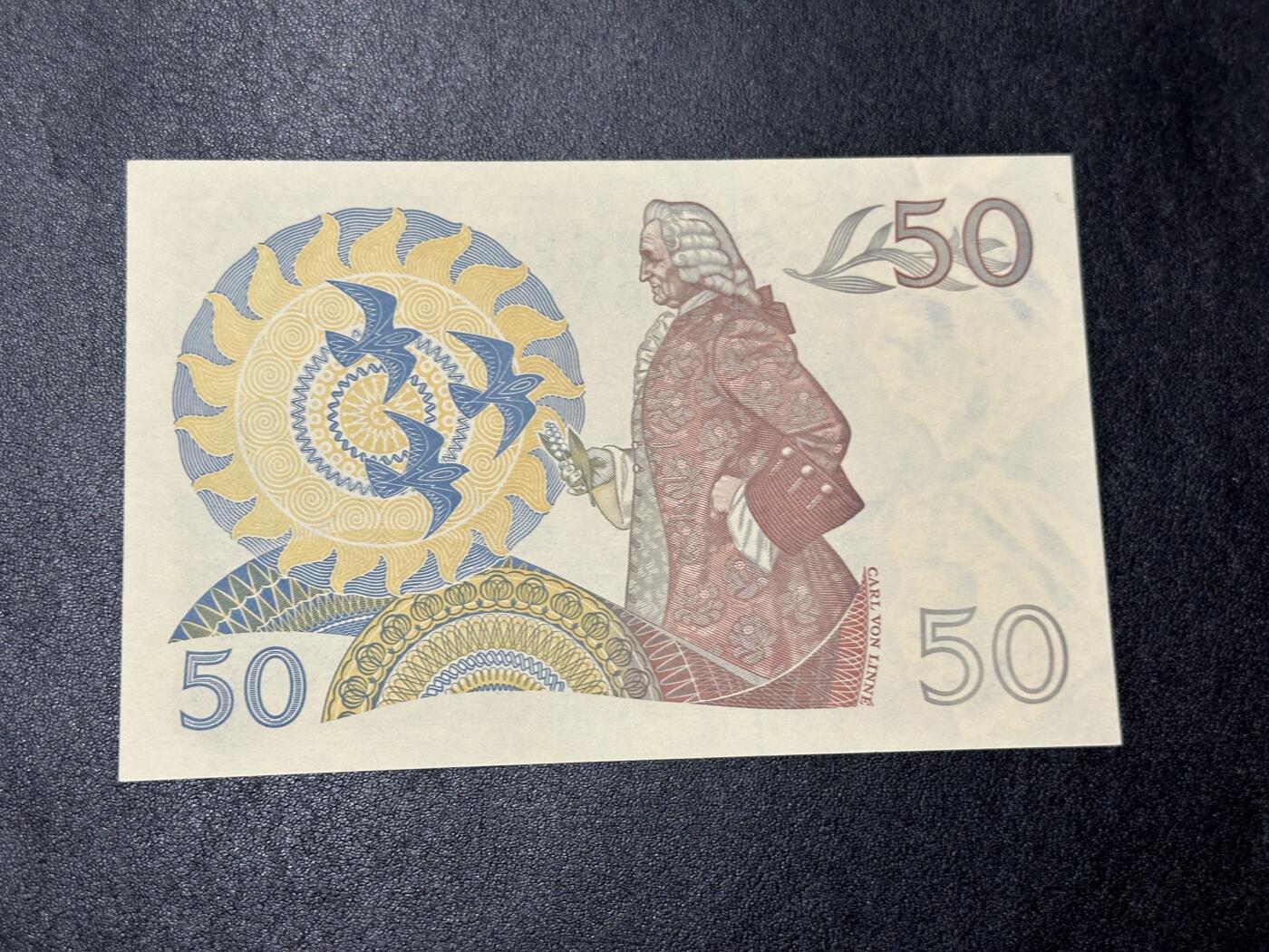 《外钞收藏家》第三百八十八期 1986年瑞典50克朗 全新