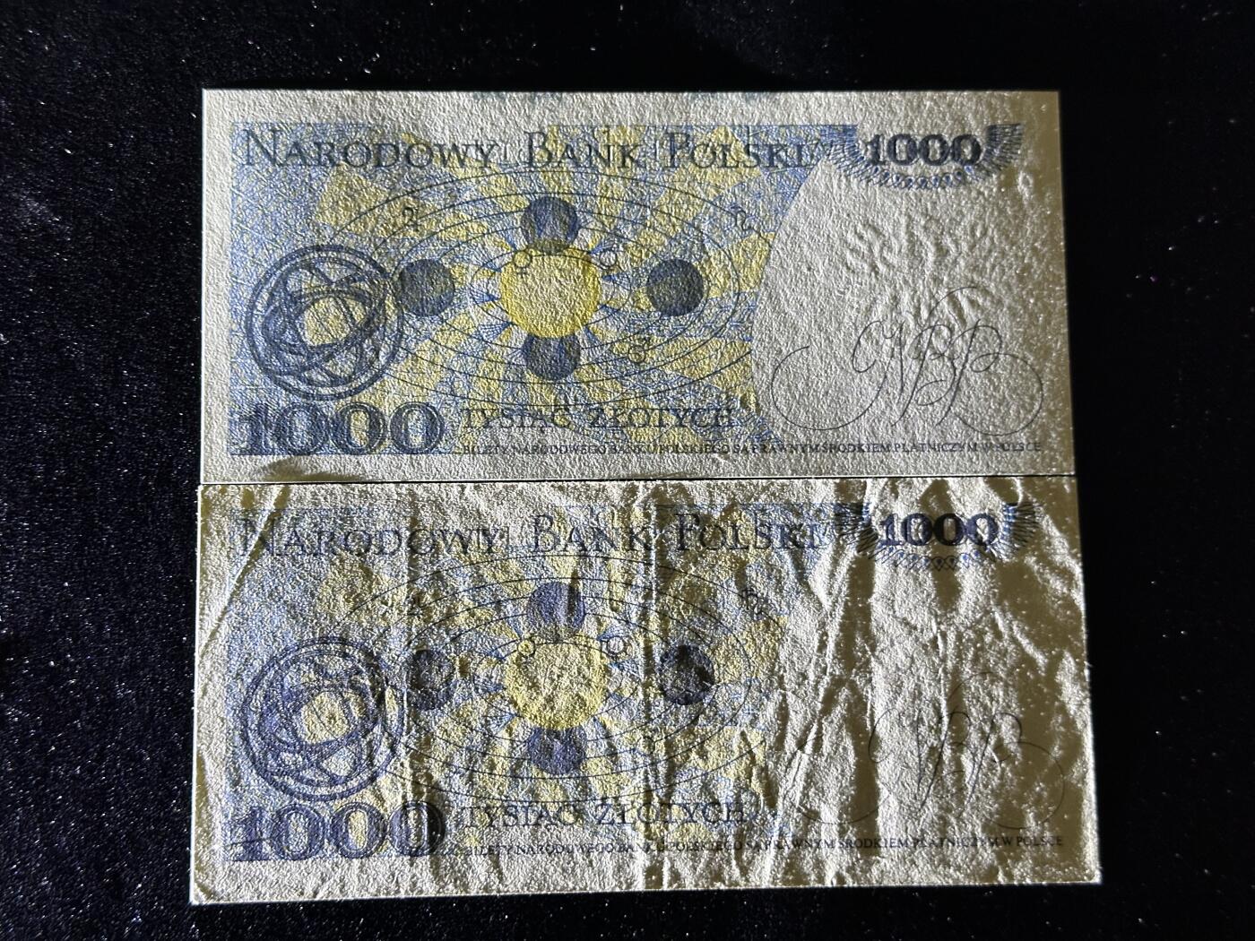 《外钞收藏家》第三百八十九期 1982年波兰1000 两张一起 一新一旧