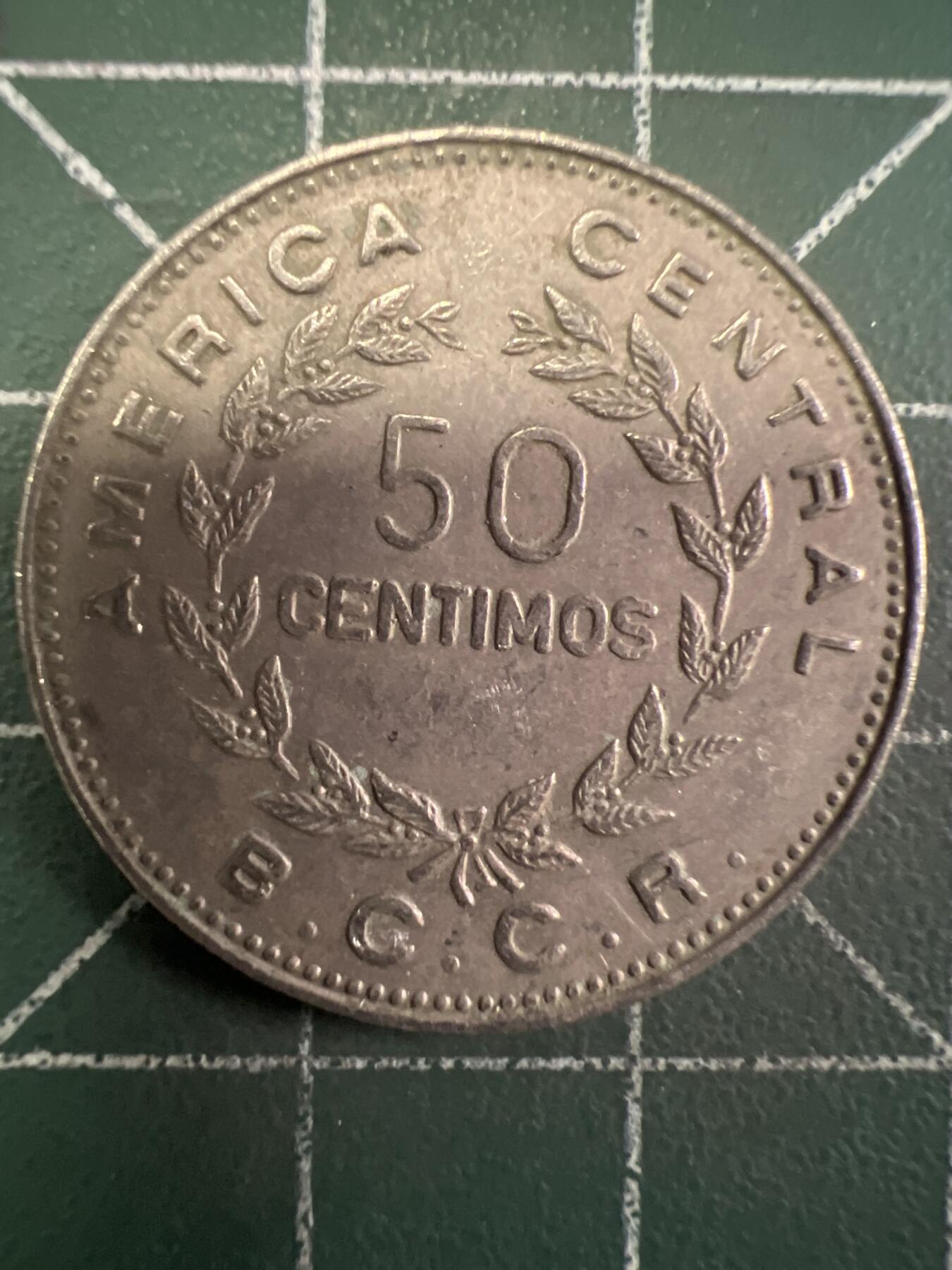 第649期 硬币专场 （无押金，捡漏，全场50包邮，偏远地区除外，接收代拍业务，本店十天发一次货） 哥斯达黎加50分 1972年