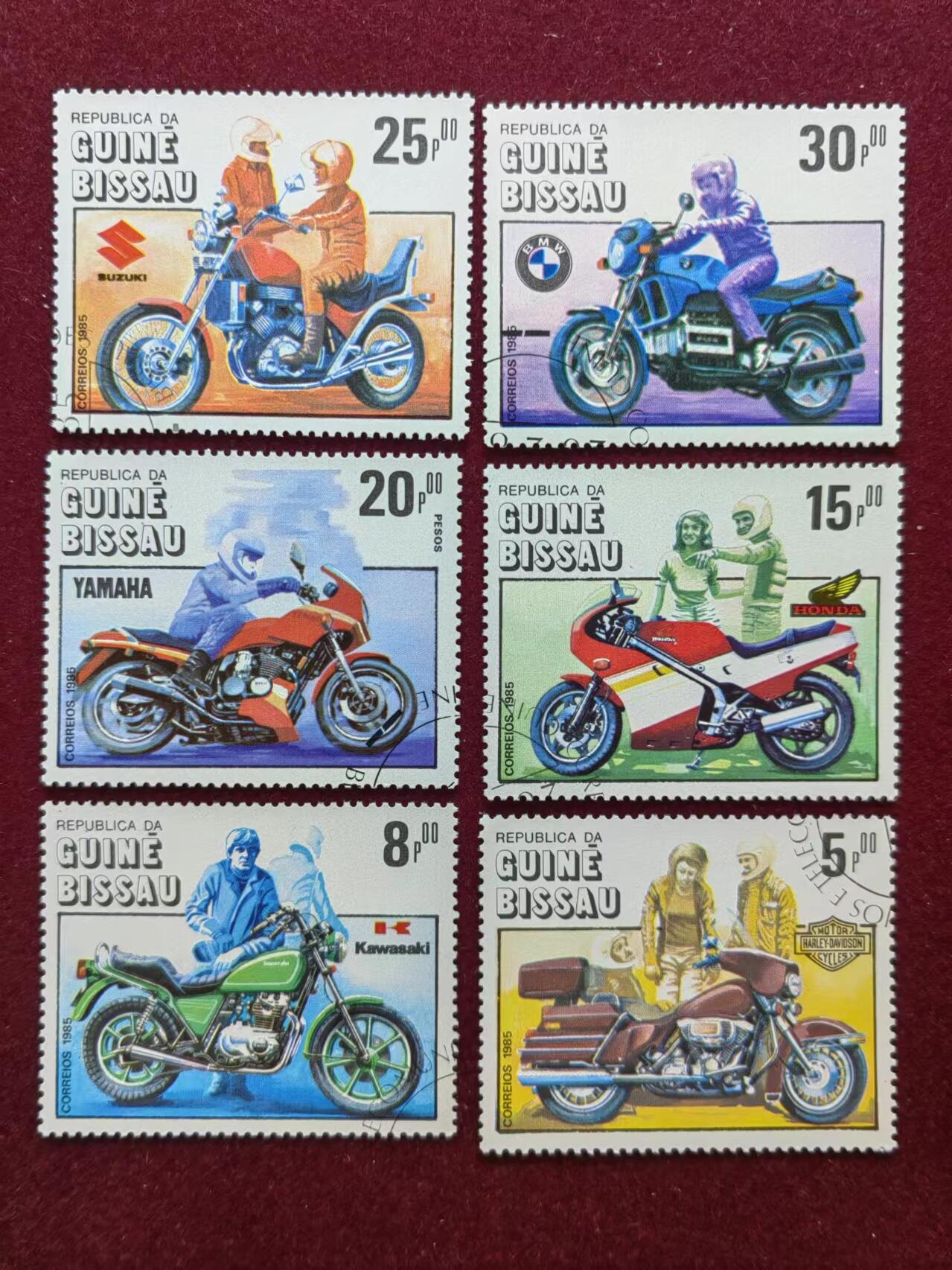 联合阁邮币社™ ——“多国邮票专场”0佣金 几内亚比绍1985年 情侣与摩托车 不全套