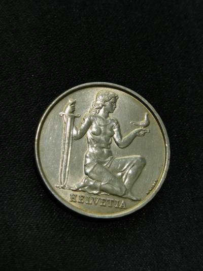 臻藏泉阁国内外钱币 - 瑞士女神5法郎银币