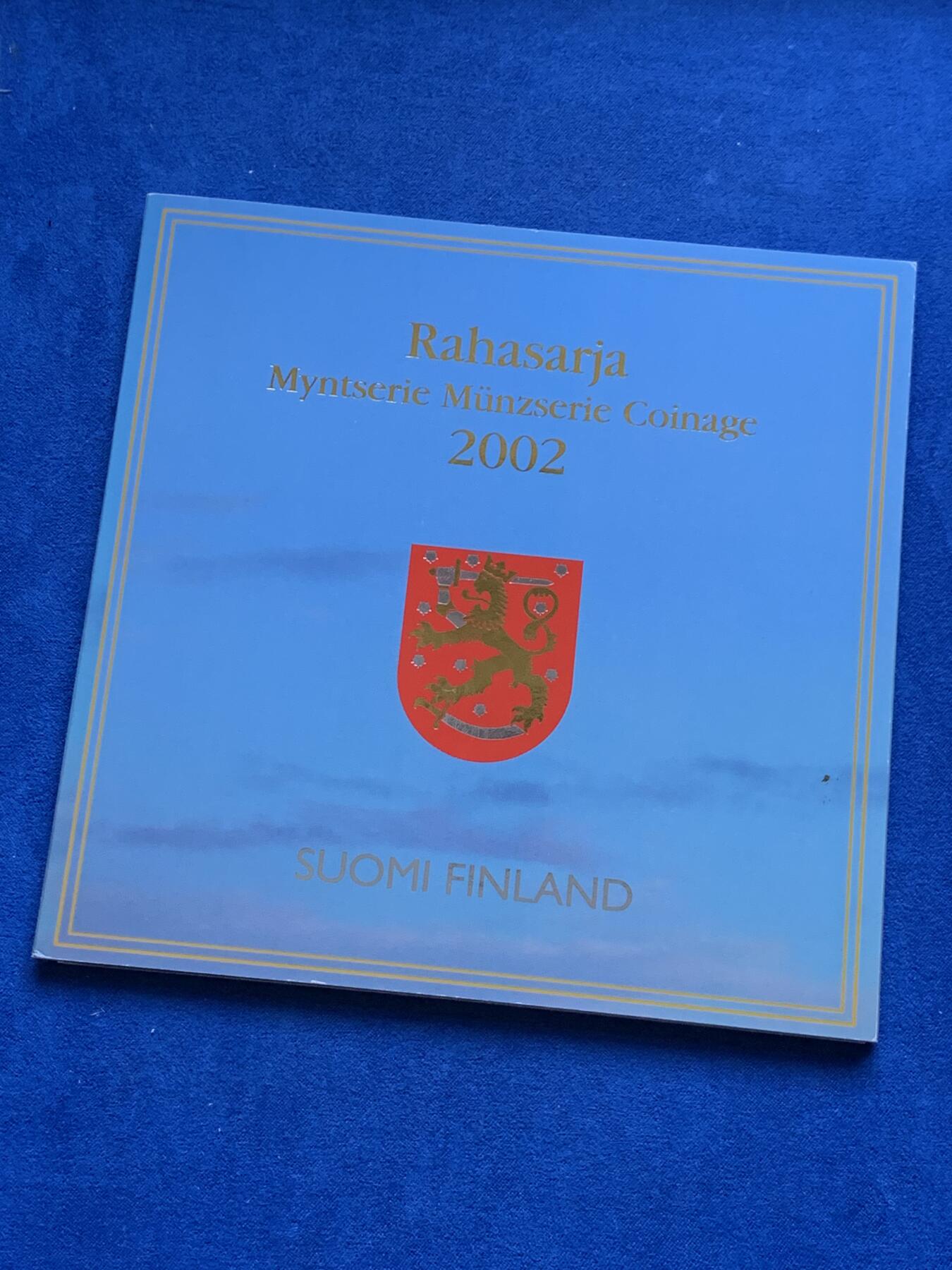 《竞宝斋》第287场-周六， 周日，周一 3场连拍 （全场包邮） 芬兰2002年精制套币 狮子不拿刀 少见欧元品种