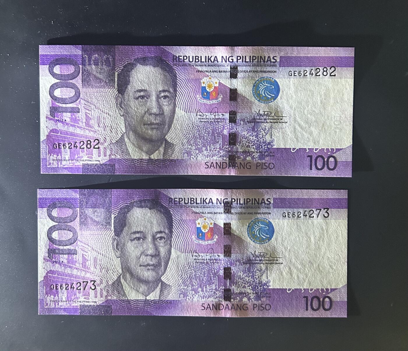 【丑猫0714】今晚7点，自动快拍 菲律宾100unc一对unc