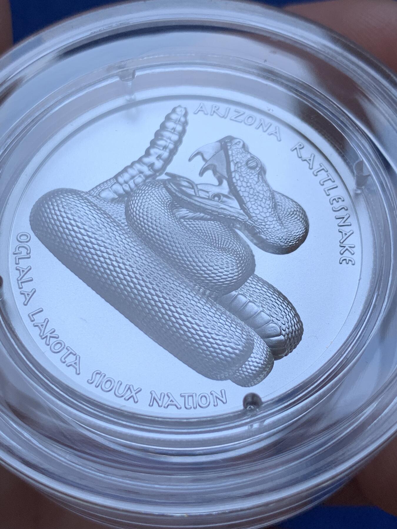 《竞宝斋》第287场-周六， 周日，周一 3场连拍 （全场包邮） 美国2022年发行的印第安酋长系列2“杰罗尼莫”1美元纪念银币 1盎司 超高浮雕工艺 限量2500枚