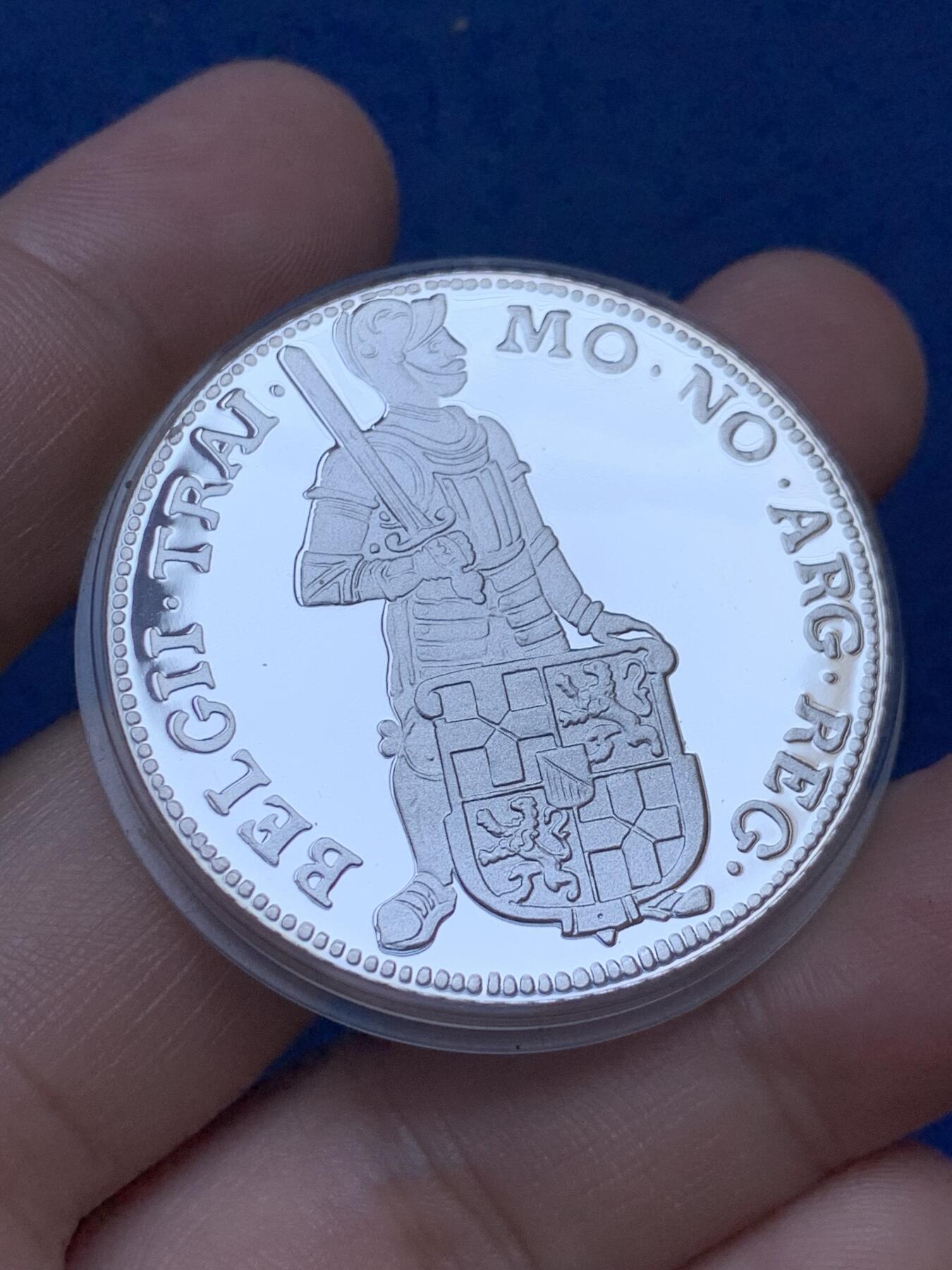 《竞宝斋》第287场-周六， 周日，周一 3场连拍 （全场包邮） 荷兰1999年乌特勒支武士1杜卡特大银币