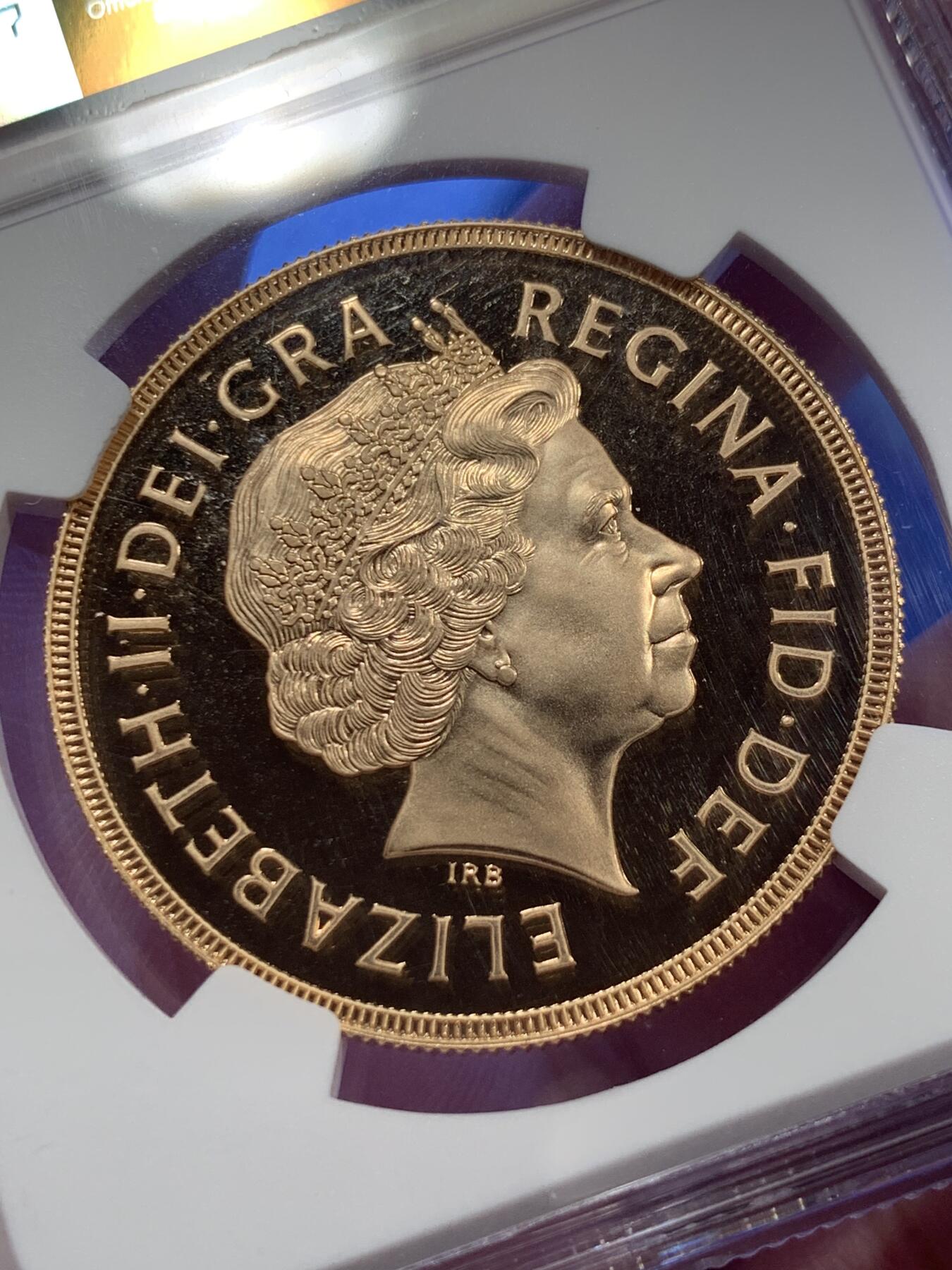 《竞宝斋》第287场-周六， 周日，周一 3场连拍 （全场包邮） NGC PF70UC 英国 1999年 5Sov 英镑 马剑金币 少见满分 39.94克 大金币 近几年上拍越来越少 大部分都在藏家手里 仅铸造991枚 2021 2003年满分成交记录3600美金