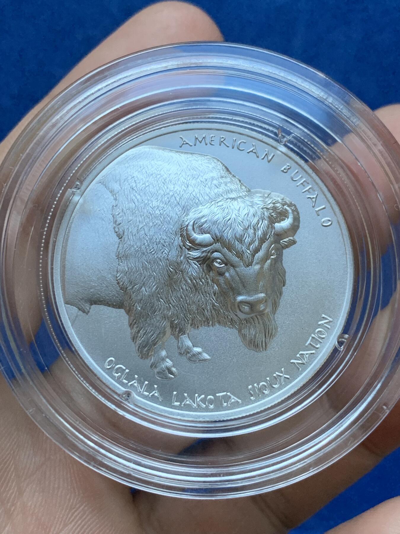 《竞宝斋》第287场-周六， 周日，周一 3场连拍 （全场包邮） 美国2024年发行的印第安酋长系列4“红云”1美元纪念银币 1盎司 超高浮雕工艺 限量2500枚