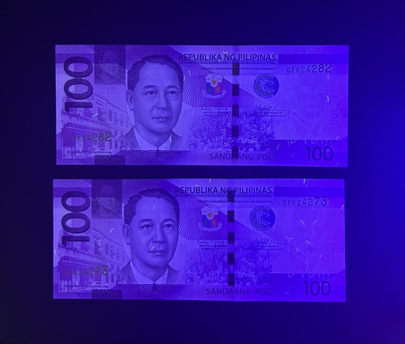 【丑猫0714】今晚7点，自动快拍 菲律宾100unc一对unc