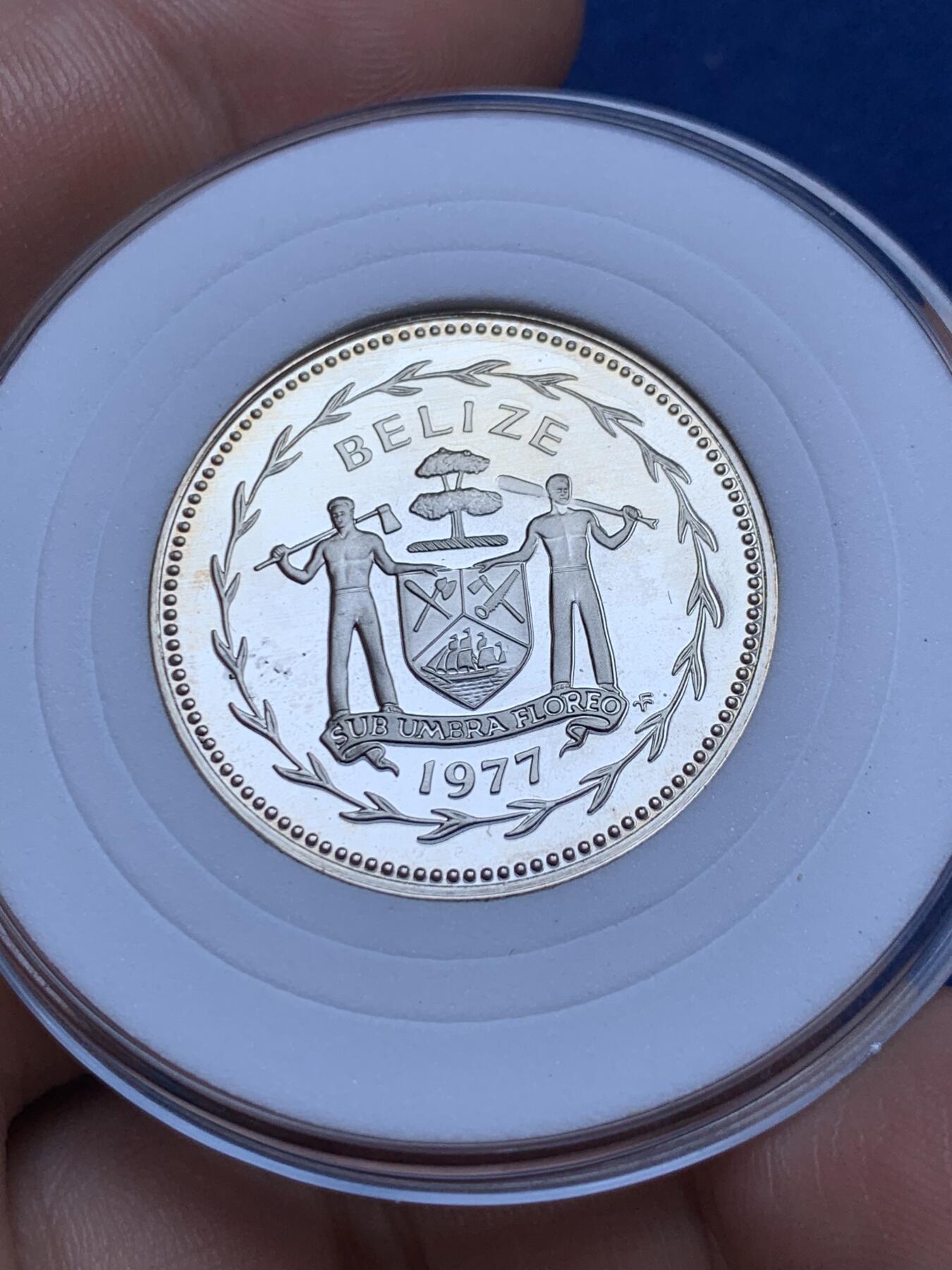 《竞宝斋》第287场-周六， 周日，周一 3场连拍 （全场包邮） 5枚一组 1977年伯利兹套币