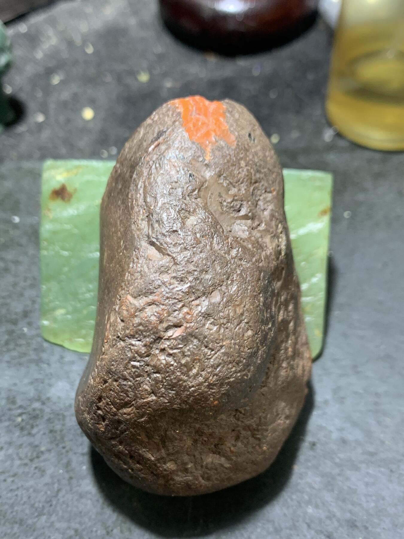 精美铁皮原皮冰飘红白大开口料南红玛瑙原石一颗，