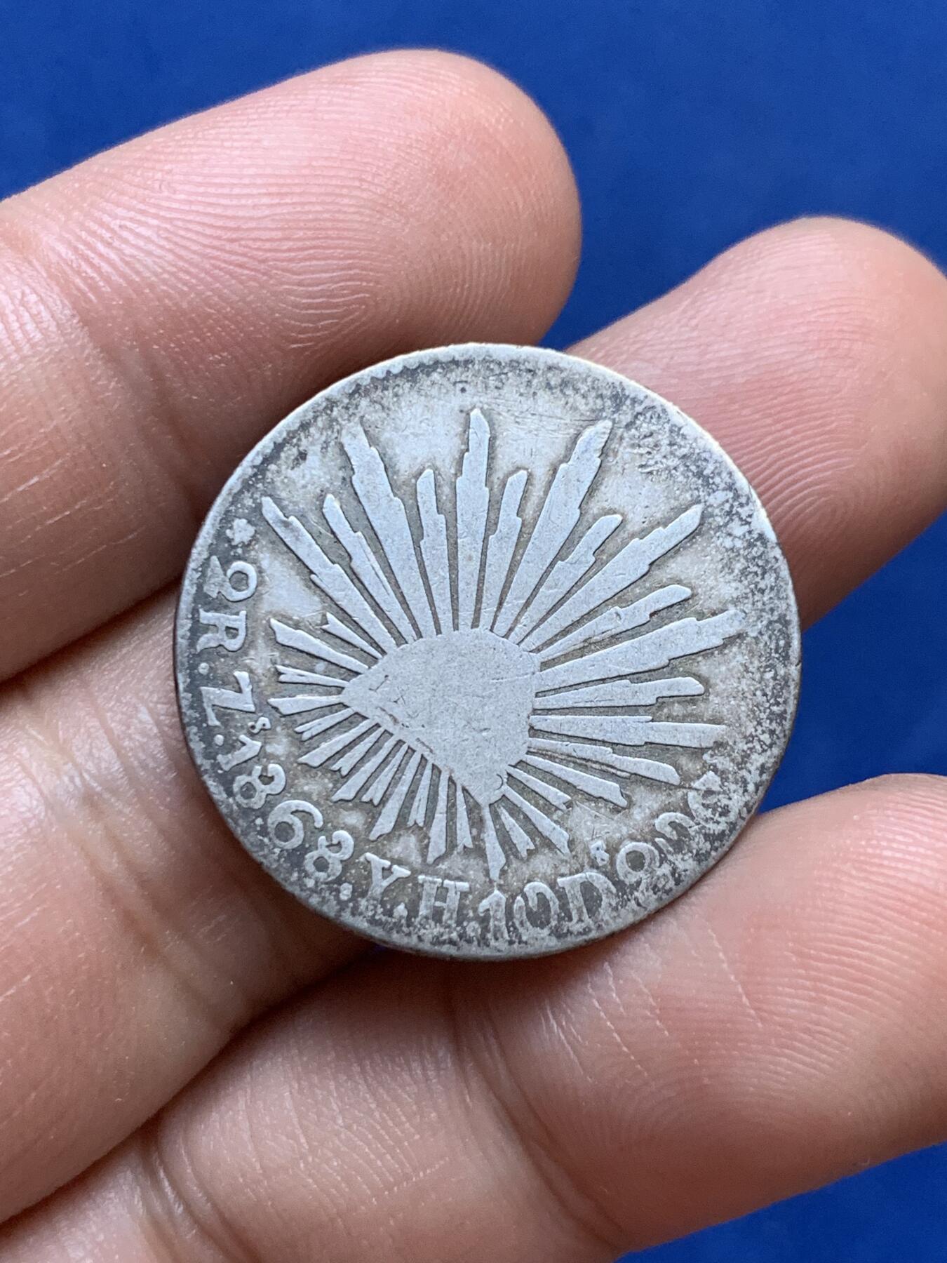 《竞宝斋》第287场-周六， 周日，周一 3场连拍 （全场包邮） 墨西哥 1868 2R 小鹰洋 细节见图