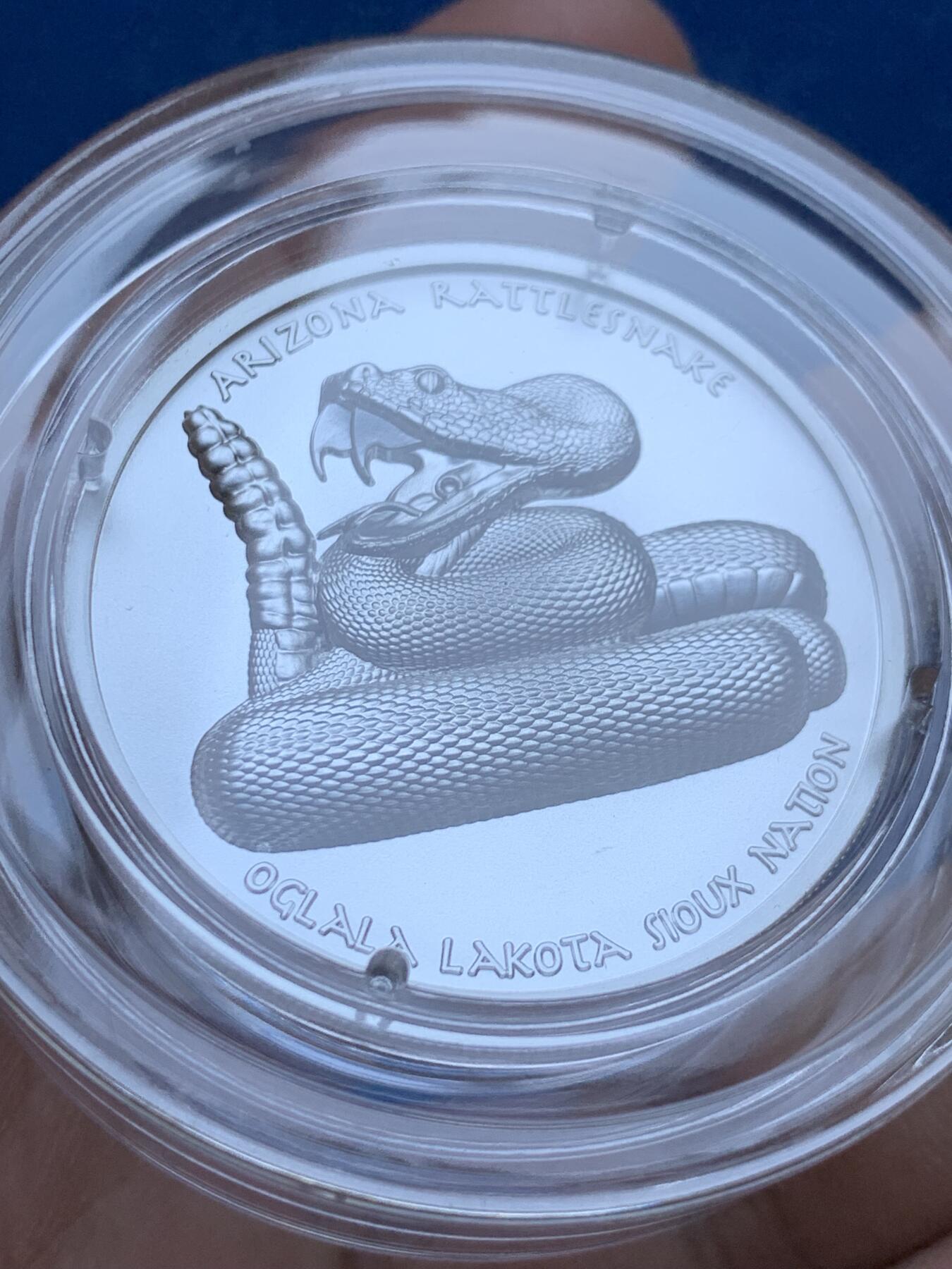 《竞宝斋》第287场-周六， 周日，周一 3场连拍 （全场包邮） 美国2022年发行的印第安酋长系列2“杰罗尼莫”1美元纪念银币 1盎司 超高浮雕工艺 限量2500枚