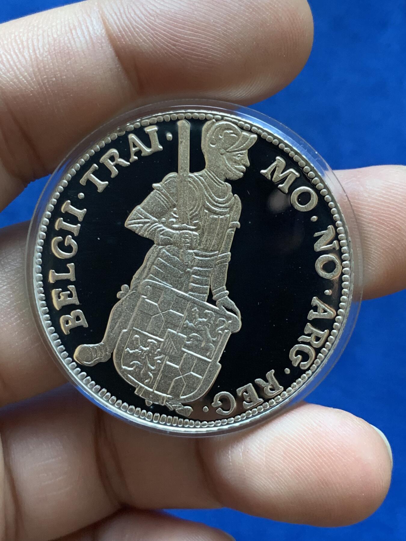 《竞宝斋》第287场-周六， 周日，周一 3场连拍 （全场包邮） 荷兰1999年乌特勒支武士1杜卡特大银币