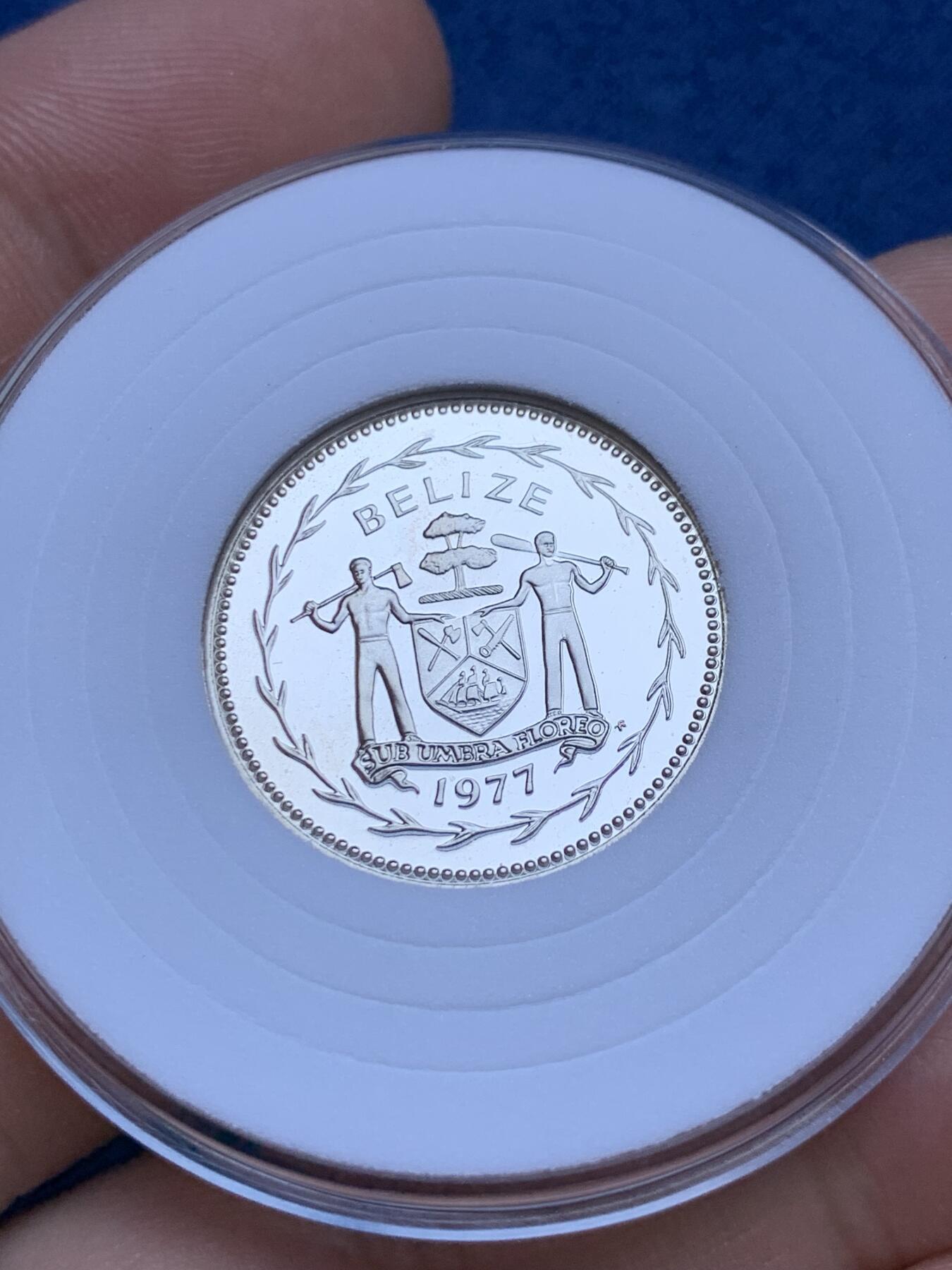 《竞宝斋》第287场-周六， 周日，周一 3场连拍 （全场包邮） 5枚一组 1977年伯利兹套币