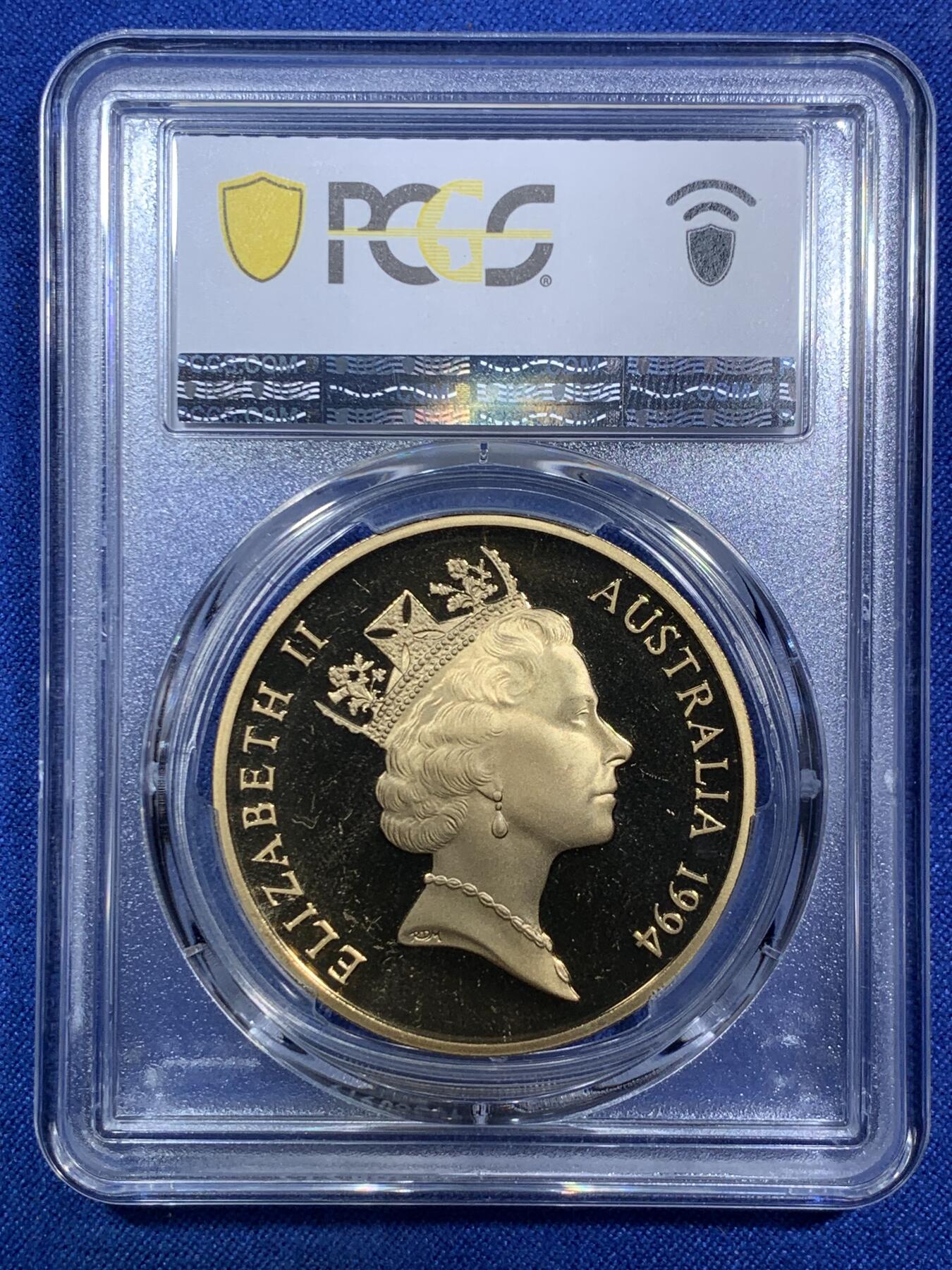 《竞宝斋》第287场-周六， 周日，周一 3场连拍 （全场包邮） PCGS PR68DCAM 1994澳大利亚5澳元 纪念女性投票权100周年 这枚是澳大利亚5澳元纪念币中最少见的之一 发行量仅2500枚 精制工艺非常漂亮 喜欢澳大利亚纪念币的不要错过