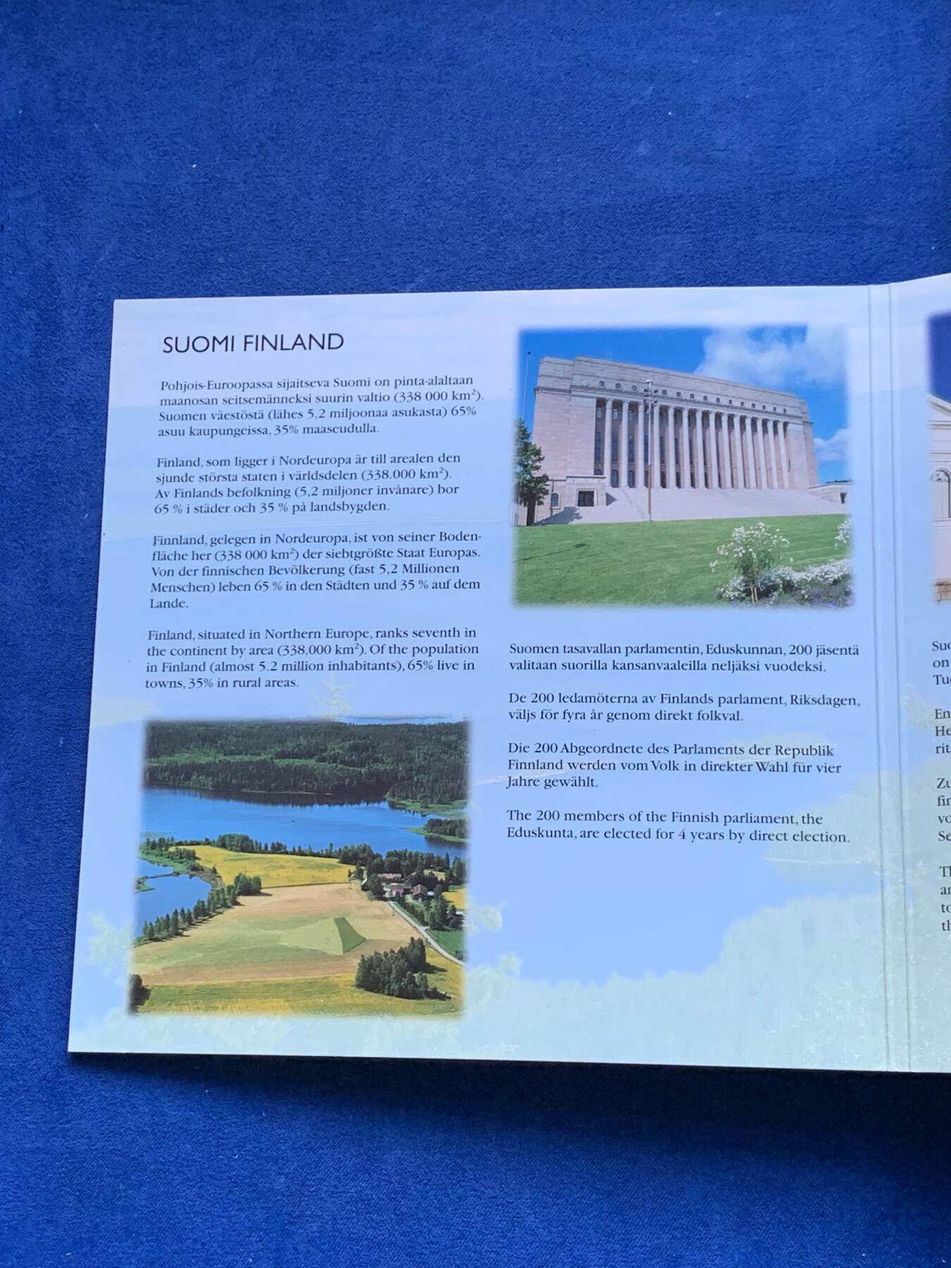 《竞宝斋》第287场-周六， 周日，周一 3场连拍 （全场包邮） 芬兰2002年精制套币 狮子不拿刀 少见欧元品种