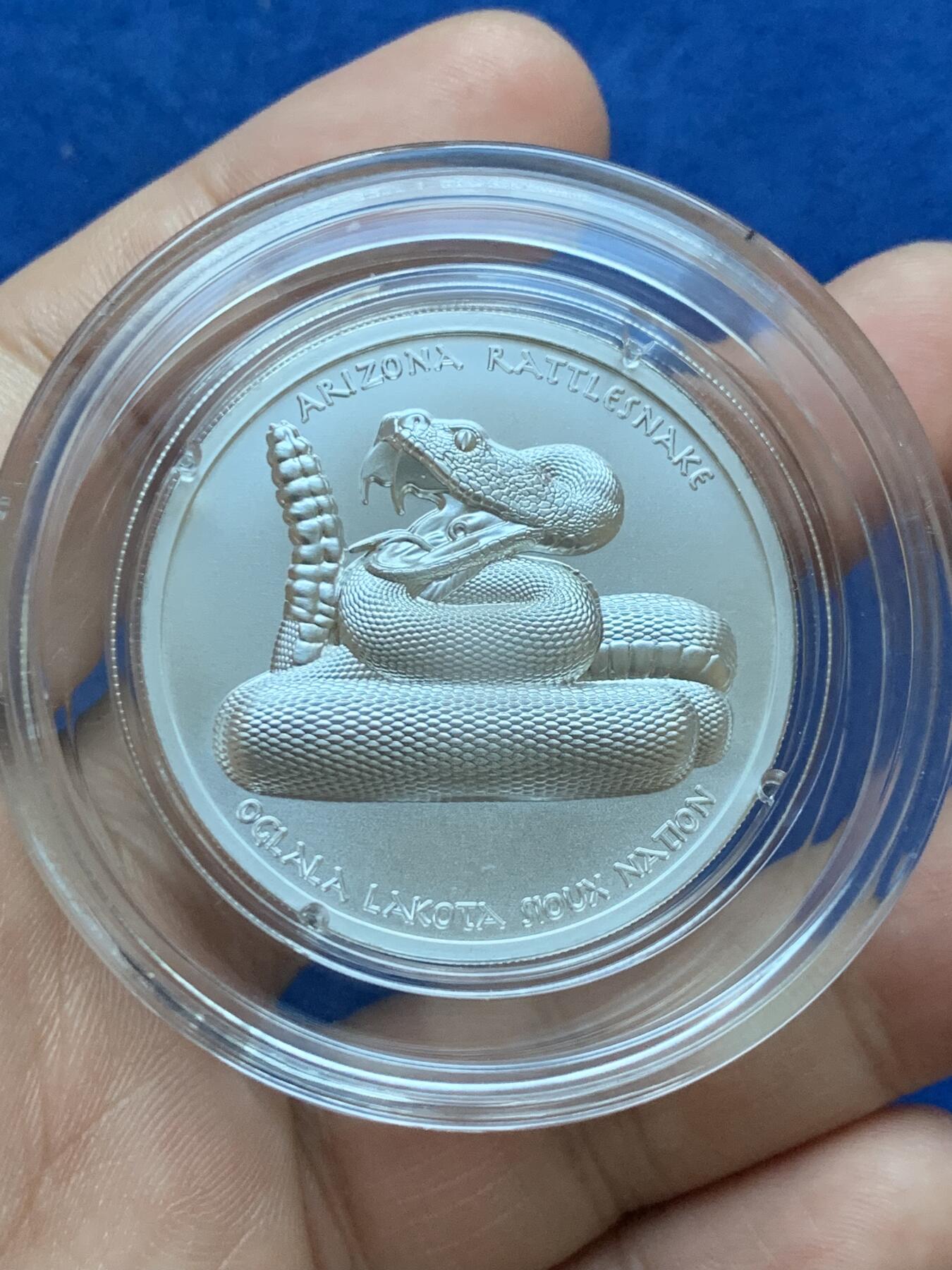 《竞宝斋》第287场-周六， 周日，周一 3场连拍 （全场包邮） 美国2022年发行的印第安酋长系列2“杰罗尼莫”1美元纪念银币 1盎司 超高浮雕工艺 限量2500枚