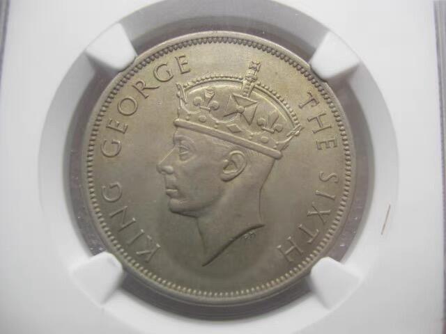 NGC-MS62英属南罗德西亚1951年1/2克朗