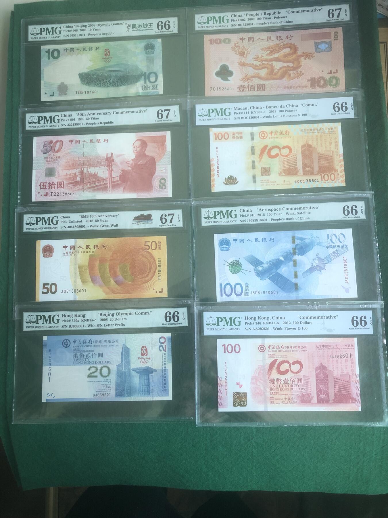 《外钞收藏家》第三百八十七期 八张纪念钞 全部是601尾三同 无47