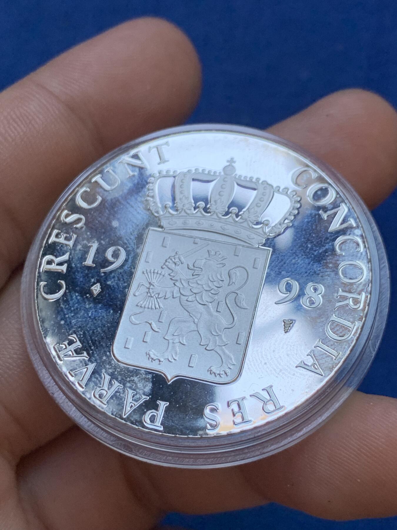 《竞宝斋》第288场-周六， 周日，周一 3场连拍 （全场包邮） 荷兰1998年乌特勒支武士1杜卡特银币