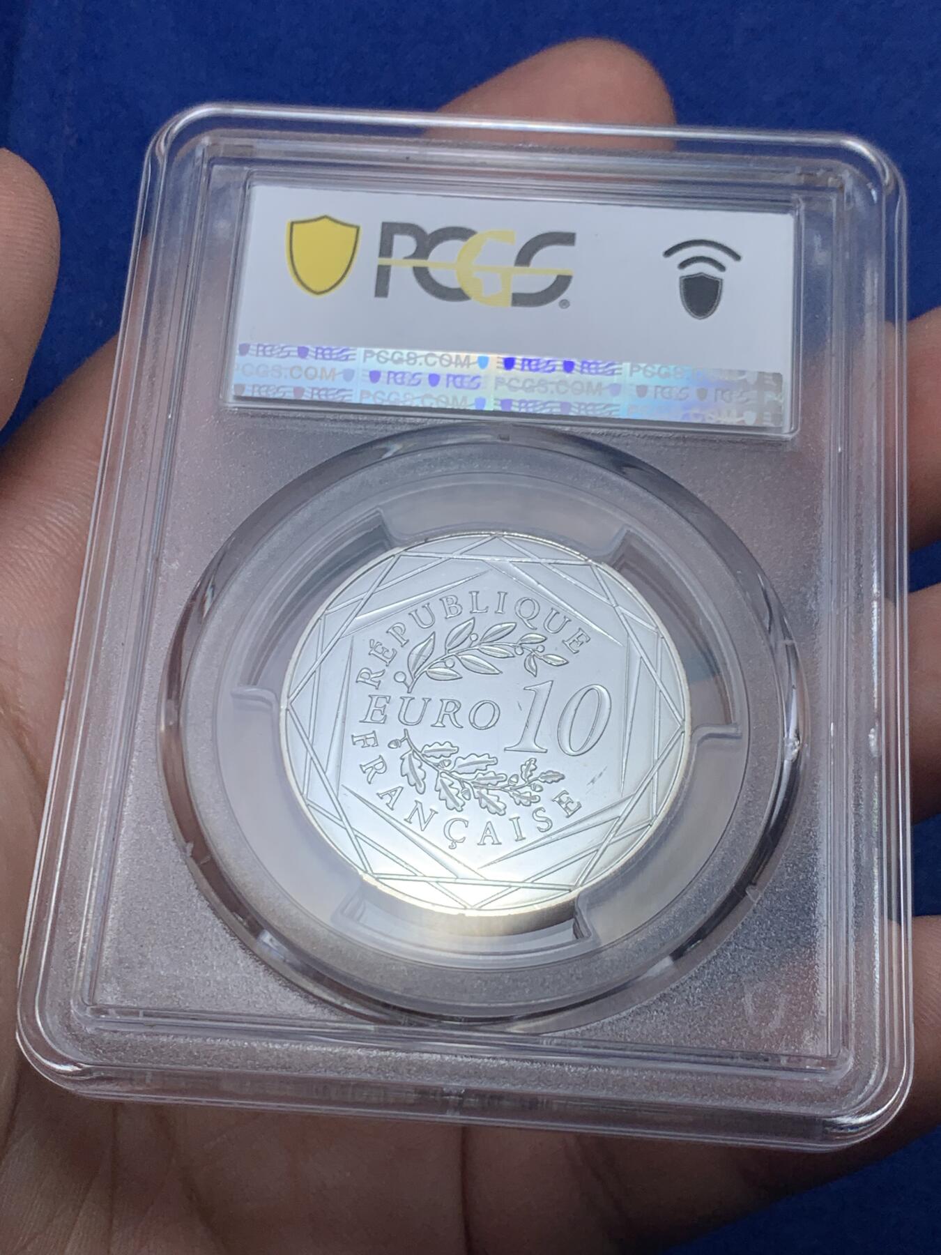 《竞宝斋》第288场-周六， 周日，周一 3场连拍 （全场包邮） PCGS MS68 法国2022年微生物学之父路易斯.巴斯德诞辰100周年10欧元银币 2024年最具历史意义币 更高评级数量6枚