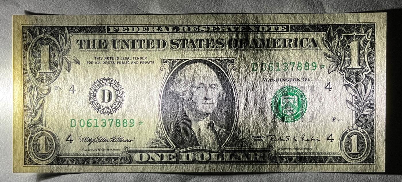 Chase Auction 第30期 - - 外钞、民国钞和人民币混合场！ 1995年 1美元+2美元 双星⭐补号