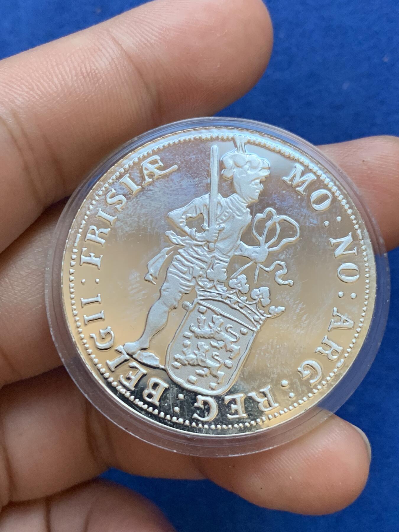 《竞宝斋》第288场-周六， 周日，周一 3场连拍 （全场包邮） 荷兰1998年乌特勒支武士1杜卡特银币