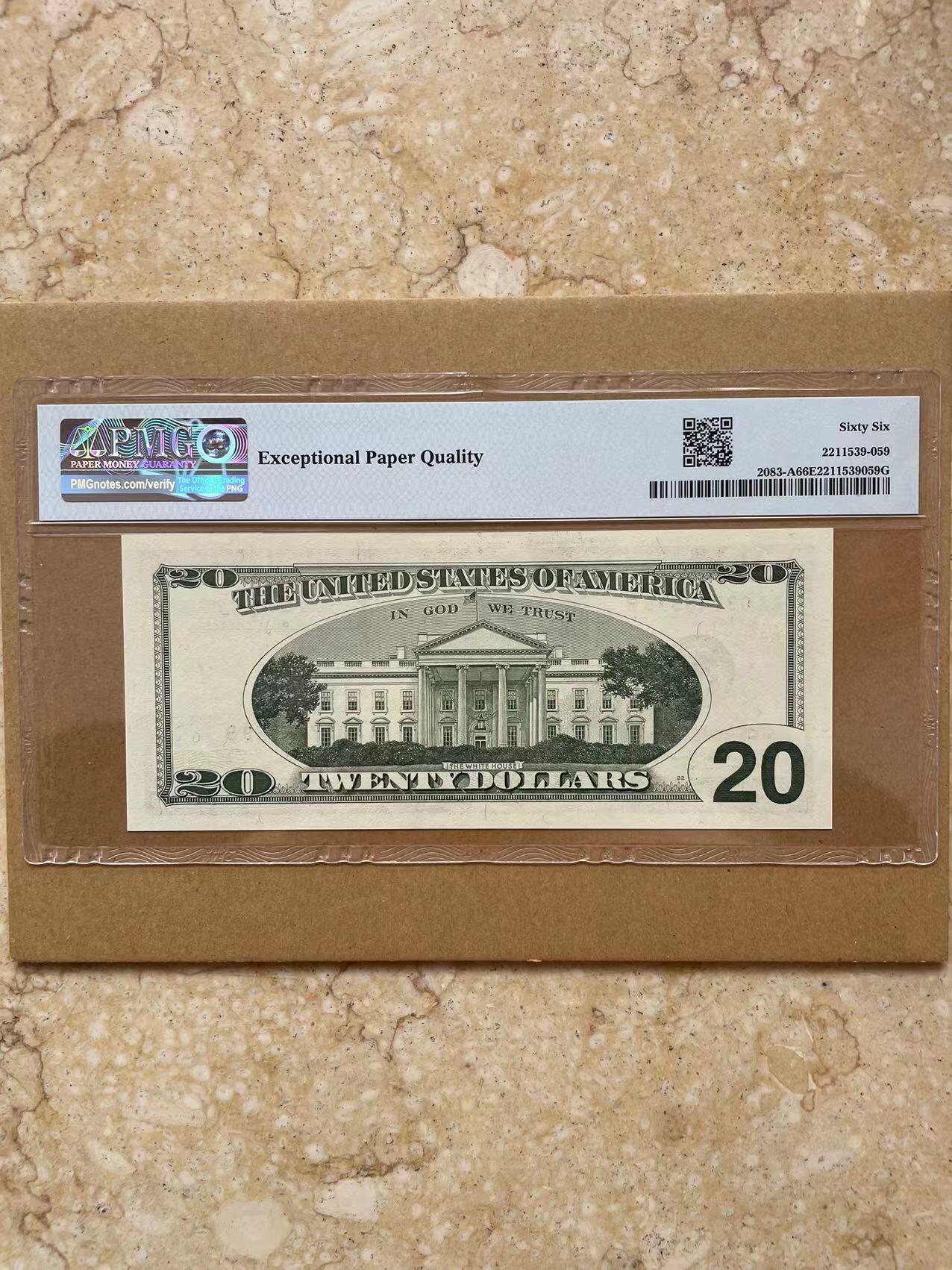 Chase Auction 第30期 - - 外钞、民国钞和人民币混合场！ 美国1996首版大头20美元AA冠，+A1区间漂亮3A，居中品相都很好感觉被上海压分了
