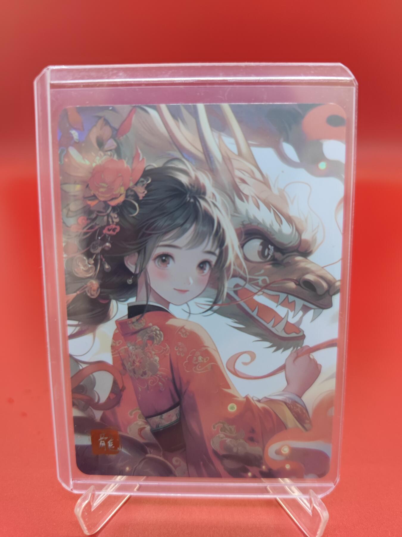 妖精的尾巴卡牌拍卖第二十一期(收拍品) 小花瓣宣传卡+麦稀奇龙女卡，各一张