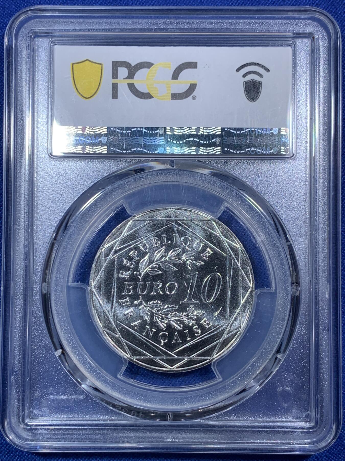 《竞宝斋》第288场-周六， 周日，周一 3场连拍 （全场包邮） PCGS MS68 法国2022年微生物学之父路易斯.巴斯德诞辰100周年10欧元银币 2024年最具历史意义币 更高评级数量6枚