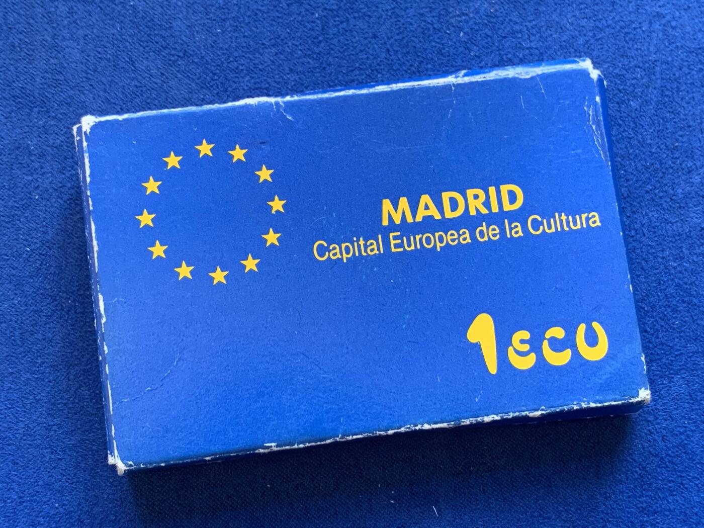 《竞宝斋》第288场-周六， 周日，周一 3场连拍 （全场包邮） 原盒 西班牙1992年 1艾古 精制银币