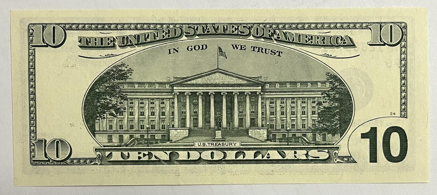 Chase Auction 第30期 - - 外钞、民国钞和人民币混合场！ 1999年 10美元 联邦储备券 大头版首发 星⭐补号