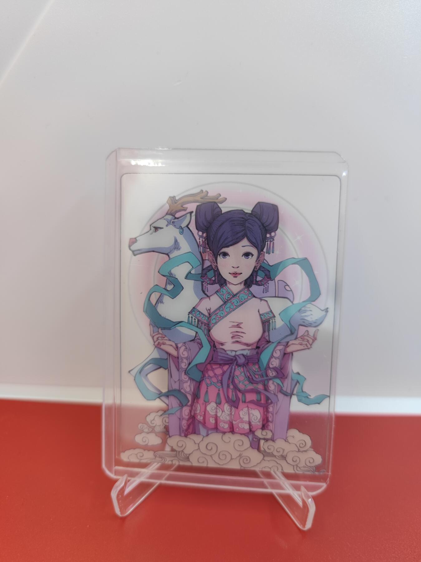 妖精的尾巴卡牌拍卖第二十一期(收拍品) 小花瓣二十八星宿-张月鹿，透卡一张