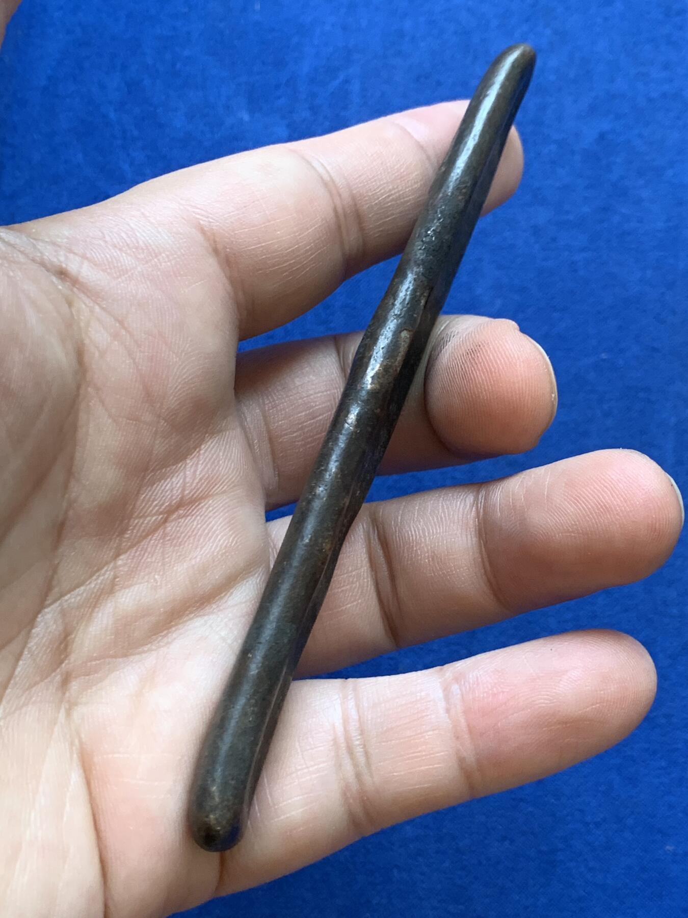 《竞宝斋》第288场-周六， 周日，周一 3场连拍 （全场包邮） 泰国 暹罗国 素可泰王朝 大型虎舌铜条 元末明初 400年历史 重量74.4克