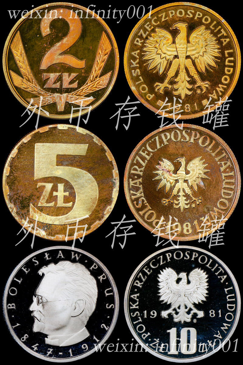 国际大热 波兰1981年精制套币 Proof Set