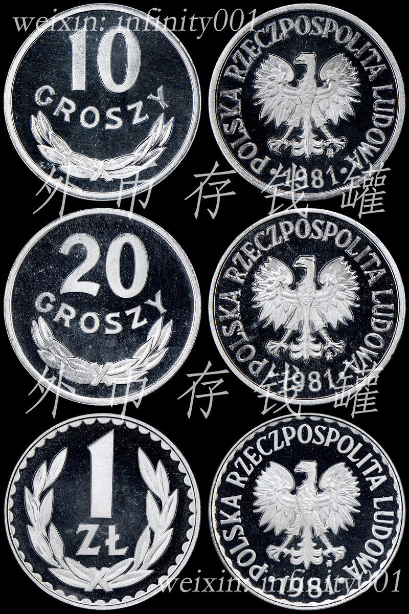 国际大热 波兰1981年精制套币 Proof Set